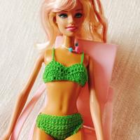 BIKINI PER BARBIE  ALL'UNCINETTO (BAMBOLA ESCLUSA)