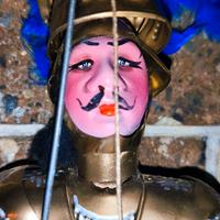 Pupo siciliano Vintage Cm 50 Armatura In Ottone  D