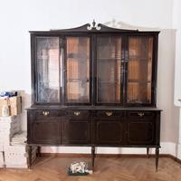 Buffet / Credenza vintage in legno con vetrina