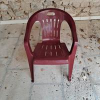 sedie da giardino in plastica