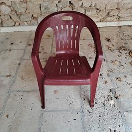 sedie da giardino in plastica