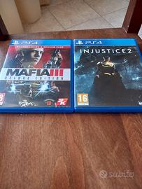 Gioco Mafia 3 deluxe edition e Injustice 2 playst4
