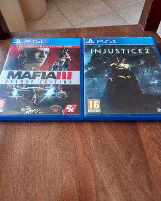 Gioco Mafia 3 deluxe edition e Injustice 2 playst4