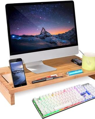 Supporto Monitor Laptop Notebook bambù