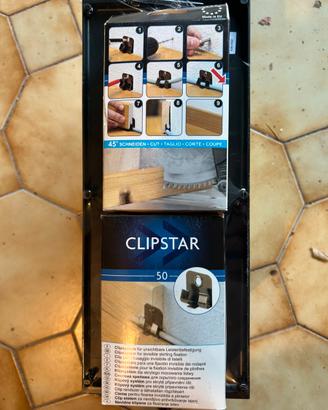 Clipstar 50 – Clip fissaggio invisibile battiscopa