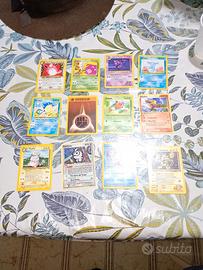 varie carte Pokemon vintage 