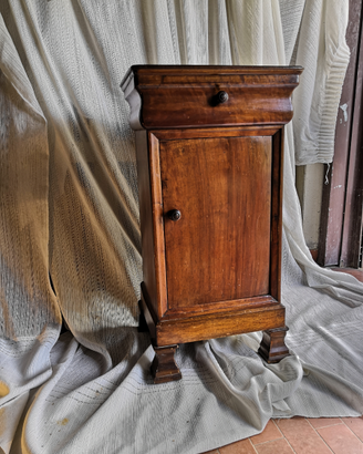 Biedermeier Comodino e Letto in abbinata