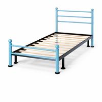 Letto singolo in ottone riverniciato bambino