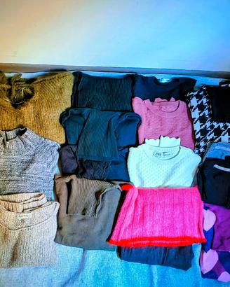 stock maglioni donna 15 pezzi ZARA- inverno