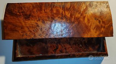 Portapenne da scrivania in radica