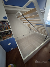 Letto 1 piazza e mezza contenitore