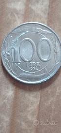 MONETA RARA 100 LIRE TURRINA DEL 1994