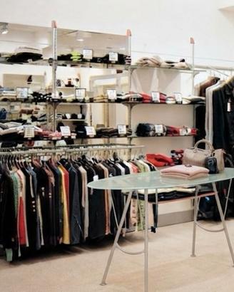tavolo ovale  vetro e metallo negozio / boutique