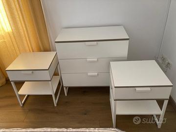 Set cassettiera e comodini