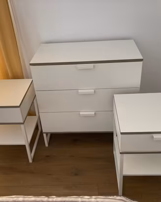 Set cassettiera e comodini