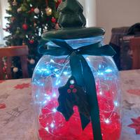 barattolo per biscotti a tema natalizio 