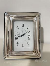 Orologio sveglia argento sterling 925 Acca