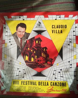Vinile 33 giri Claudio Villa San Remo 1958