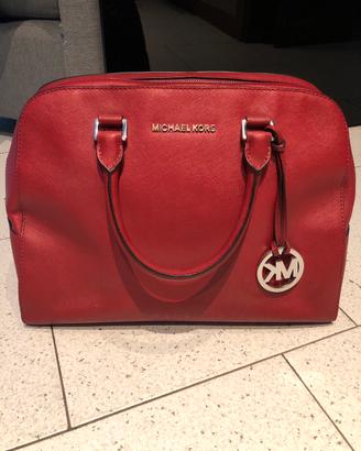 Borsa rossa con tracolla Michael Kors