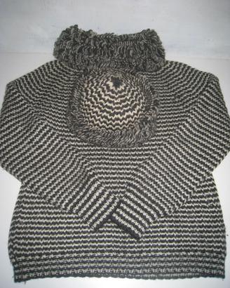 maglione + scaldacollo +berretto costa inglese