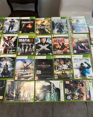 Lotto di 25 videogiochi xbox 360