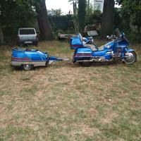 Carello per Honda Goldwing 1500 con gancio traino