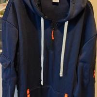 Felpa con cappuccio, marca Jamron taglie forte 5xl