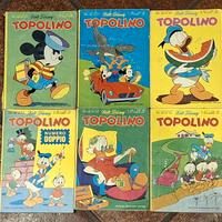Lotto di 6 albi originali Topolino Mondadori '72