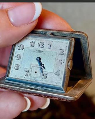 RARITA'VULCAINchronometreANTICOorologioARGENTO'900