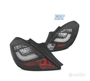 FANALI A LED BAR PER OPEL CORSA D 3P 06-14 NERI