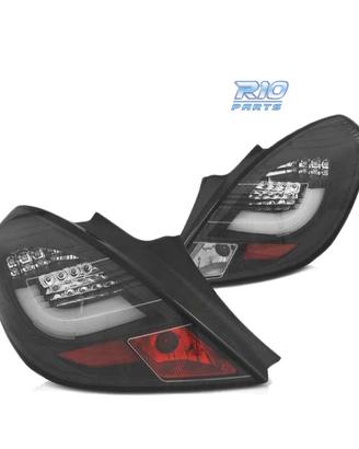 FANALI A LED BAR PER OPEL CORSA D 3P 06-14 NERI