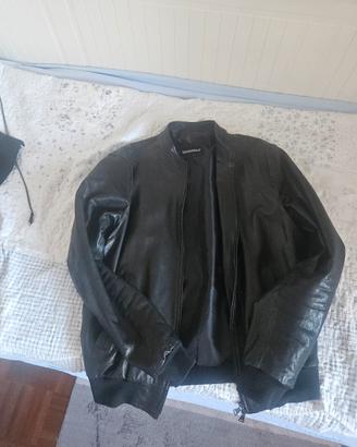 Giacca pelle nera