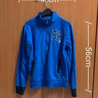 Felpa Blu con Zip Intera Blukids per Bambino e Rag