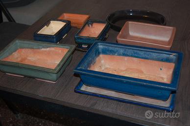 vasi per bonsai in ceramica smaltata