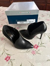 Scarpe in vera pelle con tacco,  n 38