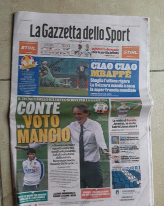 Gazzetta 29 giugno 2021 svizzera francia euro 2020