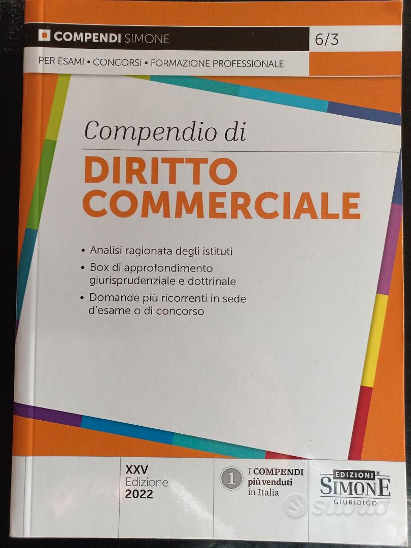 Compendio di Diritto Commerciale - Libri e Riviste In vendita a Palermo