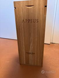 Vino appius 2020 con confezione in legnk