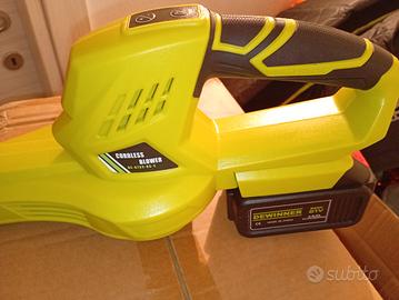 soffiatore x foglie a 2 batterie 