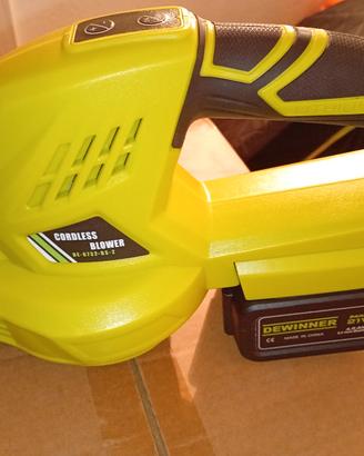 soffiatore x foglie a 2 batterie 