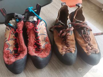 scarpette arrampicata 2paia: One Sport e Wildclimb