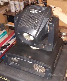 Effetto luce led testa mobile rotante wash da dj