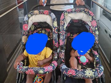 passeggino gemellare 