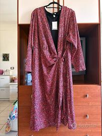 Vestito midi a portafoglio floreale H&M taglia  XL