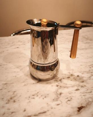 Caffettiera vintage GB Kitty oro + libretto 