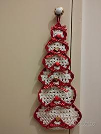 Fuori porta natalizio uncinetto