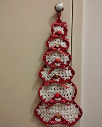 Fuori porta natalizio uncinetto