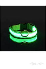 Guinzaglio collare per cani in nylon LED sicurezza