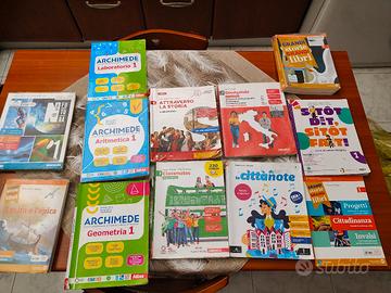 libri  scolastici prima media 