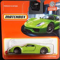 Matchbox Porsche 918 Spyder Verde